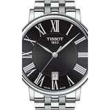 Tissot Carson Premium Black Dial Silver Steel Strap Watch For Men - T122.410.11.053.00