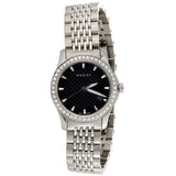 Gucci G Timeless Black Mother of Pearl Diamonds 38mm Watch For Women - YA126509