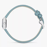 Gucci G-Frame Pastel Blue Mother of Pearl Dial Blue Leather Strap Watch For Women - YA128531