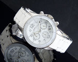 Marc Jacobs Rock White Dial White Silicone Strap Watch for Women - MBM2545