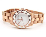 Marc Jacobs Blade White Dial Gold Steel Strap Watch for Women - MBM3075