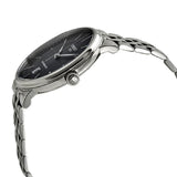 Tissot T Classic Carson Premium Powermatic 80 Black Dial Silver Steel Strap Watch For Men - T122.407.11.051.00