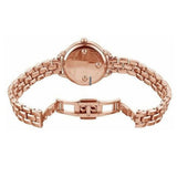 Marc Jacobs Betty White Dial Rose Gold Steel Strap Watch for Women - MJ3496