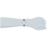 Marc Jacobs Sally White Dial Blue Leather Strap Watch for Women - MBM1354