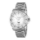 Gucci Dive Quartz White Dial Silver Steel Strap Watch for Men - YA136302