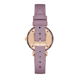 Emporio Armani Gianni Mother of Pearl Dial Purple Leather Strap Watch For Women - AR11003