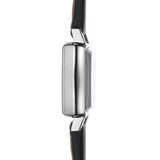 Tissot Lovely Square Quartz Diamonds Black Dial Black Leather Strap Watch For Women - T058.109.16.056.00