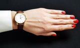 Tissot Everytime Desire Small White Dial Maroon Leather Strap Watch For Women - T109.210.36.031.00