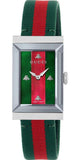 Gucci G-Frame Mother of Pearl Dial Two Tone Nylon Strap Watch For Women - YA147404