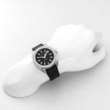 Gucci GG2570 Black Dial Black Leather Strap Watch For Men - YA142206