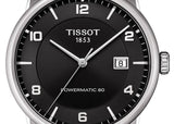 Tissot Luxury Powermatic 80 Black Dial Black Leather Strap Watch For Men - T086.407.16.057.00