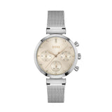 Hugo Boss Flawless Chronograph Pink Dial Silver Mesh Bracelet Watch for Women - 1502625