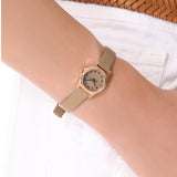 Marc Jacobs Henry Dinky Grey Dial Grey Leather Strap Watch for Women - MBM1239