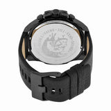 Diesel Mega Chief Chronograph Black Dial Black Leather Strap Watch For Men - DZ4323