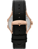 Maserati Potenza Automatic Skeleton Black Dial Black Leather Strap Watch For Men - R8821108039