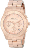 Marc Jacobs Blade Chronograph Rose Gold Dial Rose Gold Steel Strap Watch for Women - MBM3102