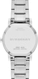 Burberry The City Silver Dial Silver Steel Strap Watch for Women - BU9035