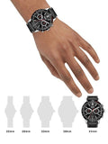 Hugo Boss Allure Chronograph Black Dial Black Leather Strap Watch for Men - 1513920