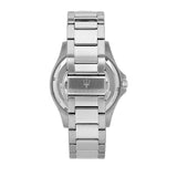Maserati SFIDA Automatic Black Dial Silver Steel Strap Watch For Men - R8823140002