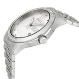 Gucci G Timeless Diamonds Silver Dial Silver Steel Strap Watch For Men - YA126407