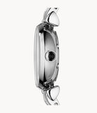 Emporio Armani Gianni White Dial Silver Steel Strap Watch For Women - AR1763