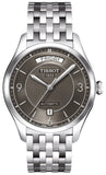Tissot T Classic T One Automatic Grey Dial Silver Steel Strap Watch For Men - T038.430.11.067.00