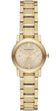 Burberry The City Gold Dial Gold Steel Strap Watch for Women - BU9227