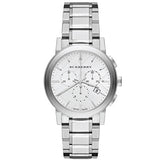 Burberry The City White Dial Silver Steel Strap Watch for Men - BU9750