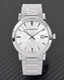 Burberry The City Silver Dial Silver Steel Strap Watch for Men - BU9037