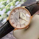 Tissot Chemin Des Tourelles Powermatic 80 Silver Dial Brown Leather Strap Watch For Men - T099.407.36.038.00