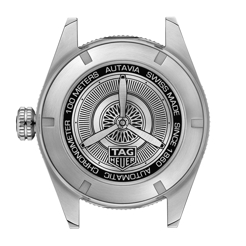 Tag Heuer Autavia Automatic Blue Dial Silver Steel Strap Watch for Men - WBE5116.EB0173