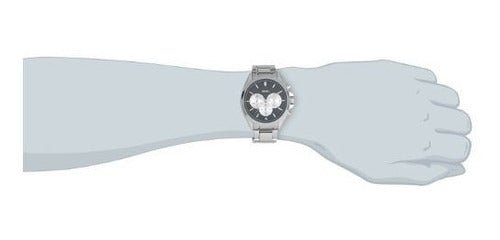 Hugo Boss Driver Chronograph Black Dial Silver Steel Strap Watch for Men - 1512883