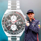 Tag Heuer Formula 1 Calibre 16 Max Verstappen Limited Edition Black Dial Two Tone Steel Strap Watch for Men - CAZ2018.BA0970