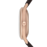 Emporio Armani Meccanico White Dial Brown Leather Strap Watch For Men - AR1920