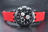 Tissot T Race Chronograph Black Dial Red Silicone Strap Watch For Men - T115.417.27.051.00