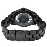 Marc Jacobs Henry Skeleton Black Dial Black Steel Strap Watch for Women - MBM3265