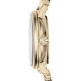Marc Jacobs Baker White Dial Gold Steel Strap Watch for Women - MBM3247