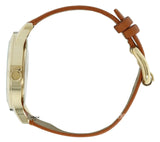 Marc Jacobs Blade White Dial Brown Leather Strap Watch for Women - MBM1218