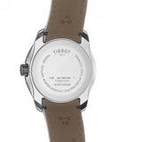 Tissot Couturier Lady Silver Dial White Leather Strap Watch For Women - T035.210.16.011.00