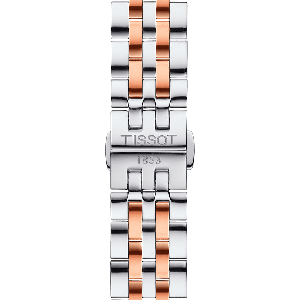 Tissot T Classic Tradition Lady White Dial Two Tone Steel Strap Watch For Women - T063.210.22.037.01
