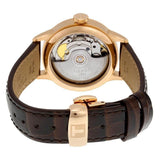 Tissot Chemin Des Tourelles Powermatic 80 Lady Silver Dial Brown Leather Strap Watch For Women - T099.207.36.037.00