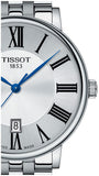 Tissot Carson Premium Silver Dial Silver Steel Strap Watch For Men - T122.410.11.033.00