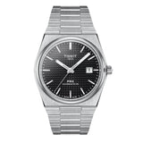 Tissot PRX Powermatic 80 Black Dial Silver Steel Strap Watch For Men - T137.407.11.051.00