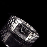 Emporio Armani Classic Black Dial Silver Stainless Steel Watch For Women - AR0157
