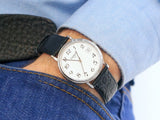 Tissot T Classic Desire White Dial Black Leather Strap Watch For Men - T52.1.421.12