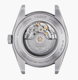 Tissot Gentleman Powermatic 80 Silicium Black Dial Brown Leather Strap Watch For Men - T127.407.16.051.01