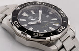 Tag Heuer Aquaracer Black Dial Silver Steel Strap Watch for Men - WAY111A.BA0928