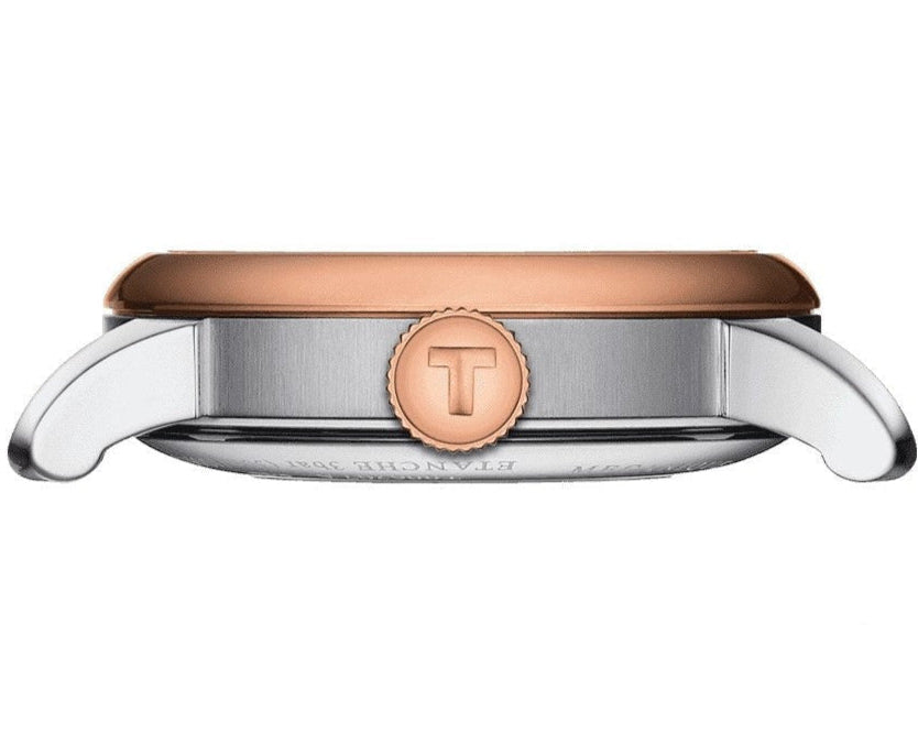 Tissot Le Locle Lady Automatic Diamonds Silver Dial Two Tone Steel Strap Watch For Women - T006.207.22.036.00