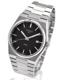 Tissot PRX Quartz Black Dial Silver Steel Strap Watch For Men - T137.410.11.051.00