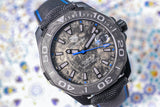 Tag Heuer Aquaracer Calibre 5 Black Nylon Strap Carbon Dial Watch for Men -  WBD218C.FC6447